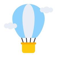 varmluftsballong eller eldballong bäst för äventyr vektor