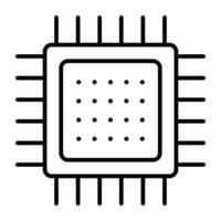 ein perfekter Designvektor des Mikrochips vektor