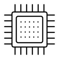 en perfekt designvektor av mikrochip vektor