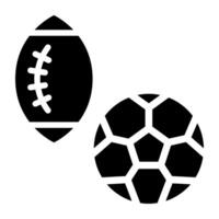 en linjär design vektor av fotbollar