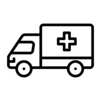 medizinisch Transport Krankenwagen Symbol vektor