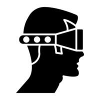 ein einzigartig Design Symbol von vr Headset vektor