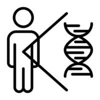 ein perfekt Design Vektor von Desoxyribonukleinsäure Säure, DNA Symbol