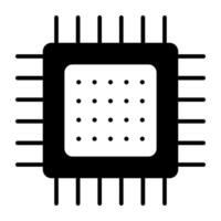 ein perfekter Designvektor des Mikrochips vektor