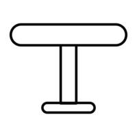 ein linear Design Symbol von Kaffee Tabelle vektor