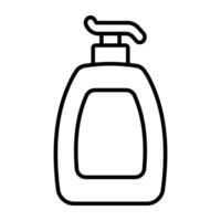 ein Symbol Design von Shampoo Flasche vektor