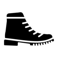 ein Symbol Design von Knöchel Schuh vektor