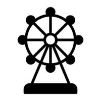 ein Kindheit Amüsement Symbol, gefüllt Design von Skywheel vektor