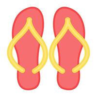 Flip Flops Symbol im modern Design vektor