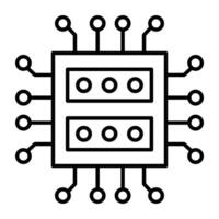 ein perfekt Design Vektor von Server Chip