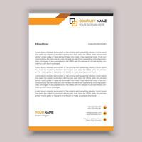 Briefkopf-Vorlagendesign für Firmenkunden vektor