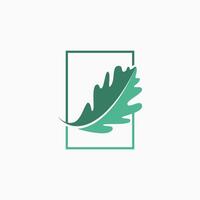 logotyp design grafisk begrepp kreativ konst premie vektor stock teman abstrakt bild djungel skog grön ek blad relatera till natur träd växt botanisk