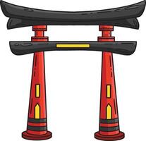 torii Karikatur farbig Clip Art Illustration vektor