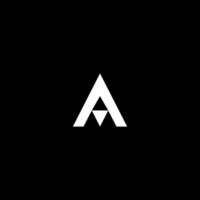 ein Brief Logo Vektor Symbol einstellen Design minimalistisch Alphabet Logo