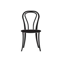 Stuhl Symbol. Vektor Illustration. isoliert auf Weiß Hintergrund.