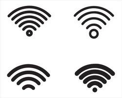 wiFi signal vektor symbol ikon på vit bakgrund vektor illustration