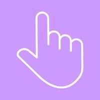 Vektorsymbol mit erhobenem Finger vektor