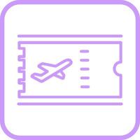 Vektorsymbol für Flugtickets vektor