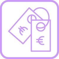 euro märka vektor ikon