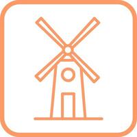 Symbol für Windmühlenvektor vektor