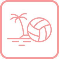 Beachvolleyball-Vektorsymbol vektor