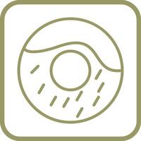 Sahne-Donut-Vektorsymbol vektor