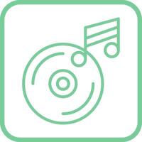 Musik-CD-Vektorsymbol vektor