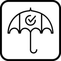 Regenschirm-Vektor-Symbol vektor