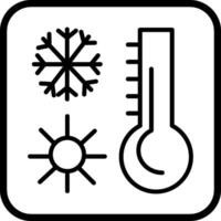 Thermometer-Vektor-Symbol vektor