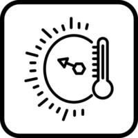 Vektorsymbol für die Temperaturanzeige vektor