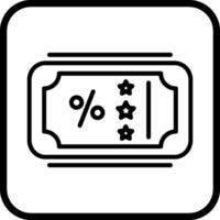 Verkauf Fahrkarte Vektor Symbol