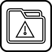 warnen Mappe Vektor Symbol