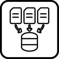 Vektorsymbol für die Datenerfassung vektor