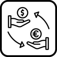 Dollar-Euro-Vektor-Symbol vektor