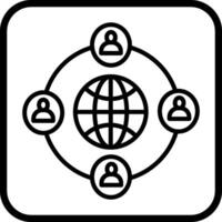 Unternehmen Netzwerk Vektor Symbol