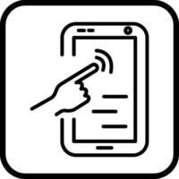 Touchscreen-Vektorsymbol vektor