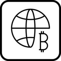 Bitcoin-Platzhalter-Vektorsymbol vektor