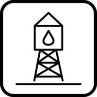 Wasserturm-Vektorsymbol vektor