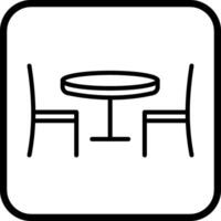 dining tabell jag vektor ikon