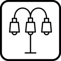 lampa med stå vektor ikon