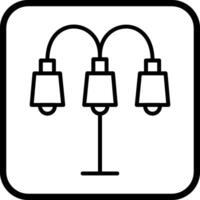 Lampe mit Standvektorsymbol vektor