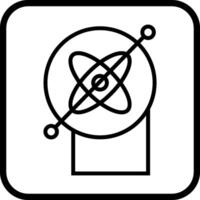 Gyroskop-Vektorsymbol vektor