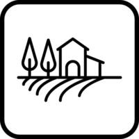 Bauernhaus-Vektor-Symbol vektor