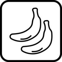 Bananen-Vektor-Symbol vektor