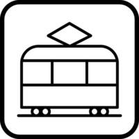 Straßenbahn-Vektor-Symbol vektor