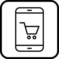 Online-Shopping-Vektor-Symbol vektor