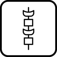 Kebab-Vektor-Symbol vektor