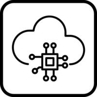 Cloud-Computing-Vektorsymbol vektor