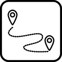 Route ii Vektor Symbol