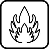 brandfarlig material vektor ikon